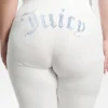 Plus-size Technicolor anpassningsbara Big Bling-velourträningsbyxor