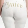 Plus-size Technicolor anpassningsbara Big Bling-velourträningsbyxor