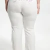 Plus-size Technicolor anpassningsbara Big Bling-velourträningsbyxor
