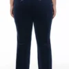 Plus-size Technicolor anpassningsbara Big Bling-velourträningsbyxor