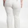 Plus-size Technicolor anpassningsbara Big Bling-velourträningsbyxor