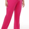 Plus-size Technicolor anpassningsbara Big Bling-velourträningsbyxor