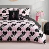 Plush Queen Heart Logo vändbart täckeset