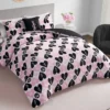 Plush Queen Heart Logo vändbart täckeset