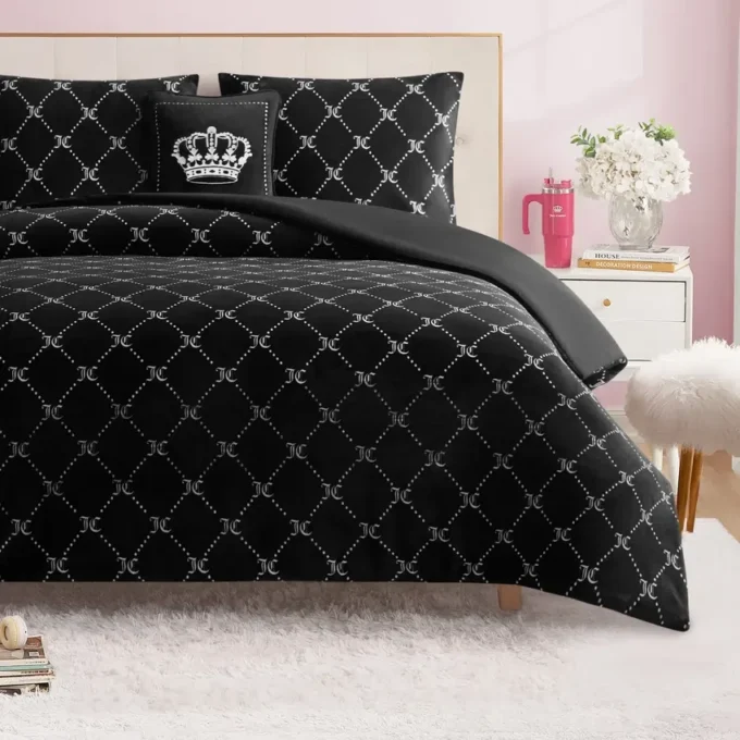 Plush Trellis Link vändbart täckeset