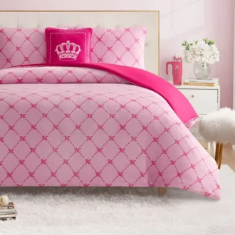 Plush Trellis Link vändbart täckeset