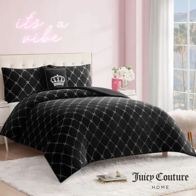 Plush Trellis Link vändbart täckeset