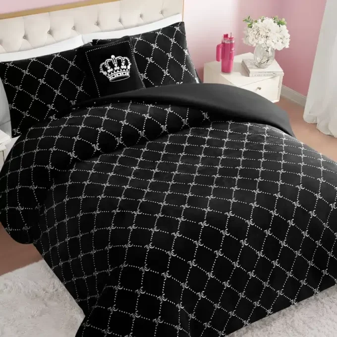 Plush Trellis Link vändbart täckeset