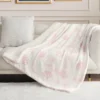 Plush vändbar sherpa-filta