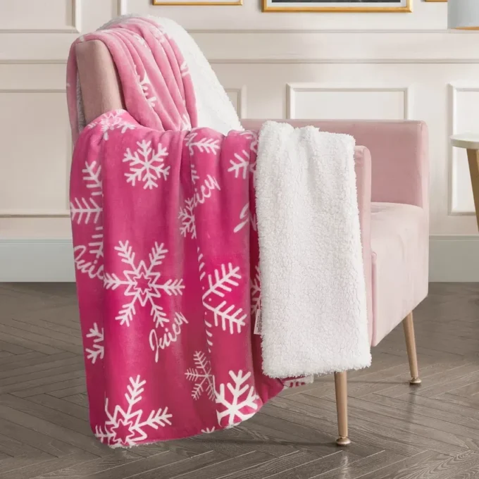 Plush vändbar sherpa-filta