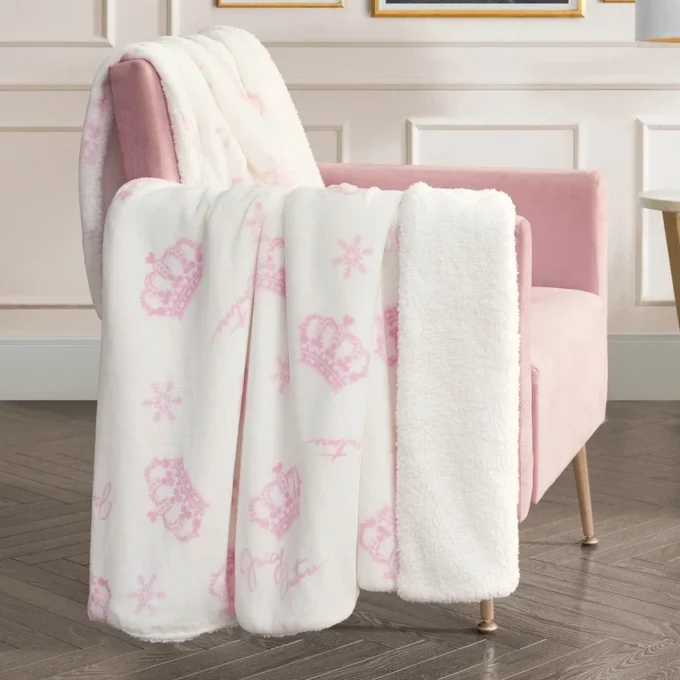 Plush vändbar sherpa-filta
