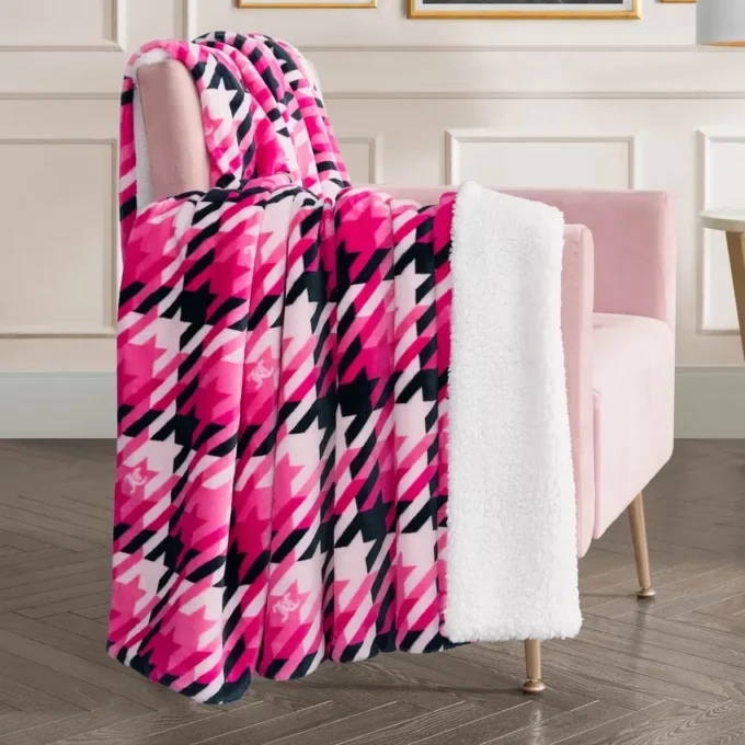 Plush vändbar sherpa-filta
