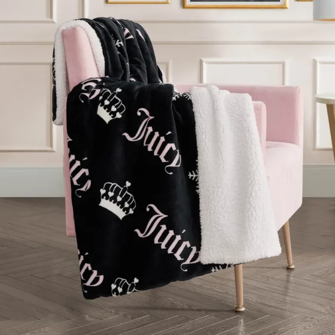Plush vändbar sherpa-filta
