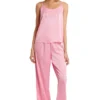 Pyjamas-set med satin-camisole