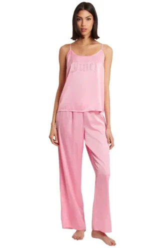 Pyjamas-set med satin-camisole