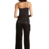 Pyjamas-set med satin-camisole