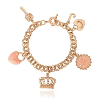 Rosa armband med pavé-detaljer