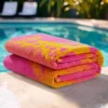 Rosa Beachside Couture-handduk i bomull