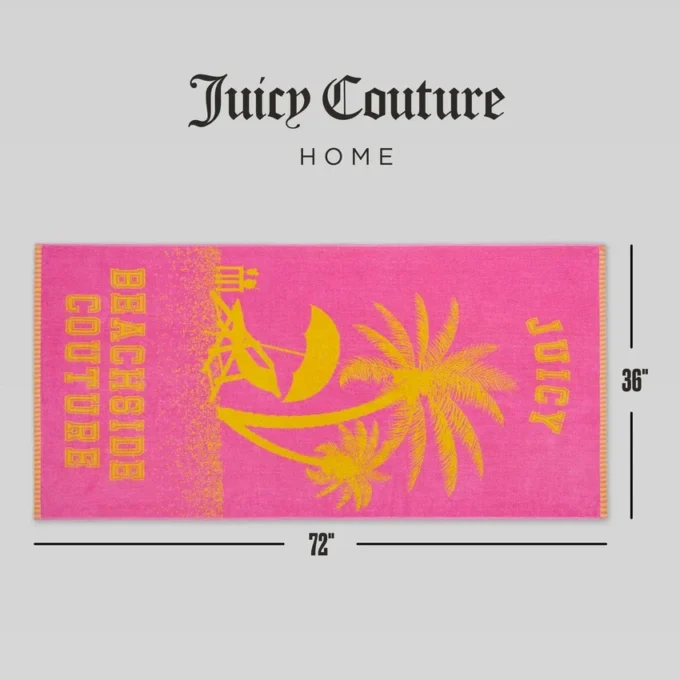 Rosa Beachside Couture-handduk i bomull