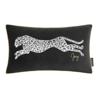 Sammetkudde med leopardmönster