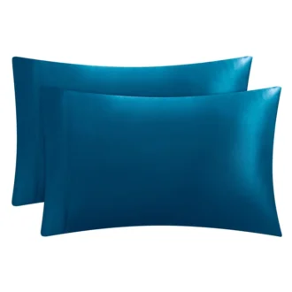 Set med enfärgade satängörngott