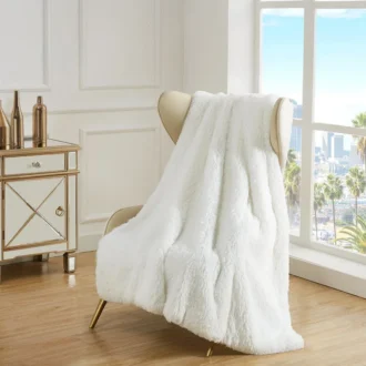 Shaggy Faux Fur Plush Filtar