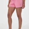 Små blingiga fleece-shorts med fjärilsmönster