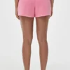 Små blingiga fleece-shorts med fjärilsmönster