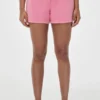 Små blingiga fleece-shorts med fjärilsmönster