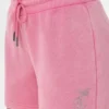 Små blingiga fleece-shorts med fjärilsmönster