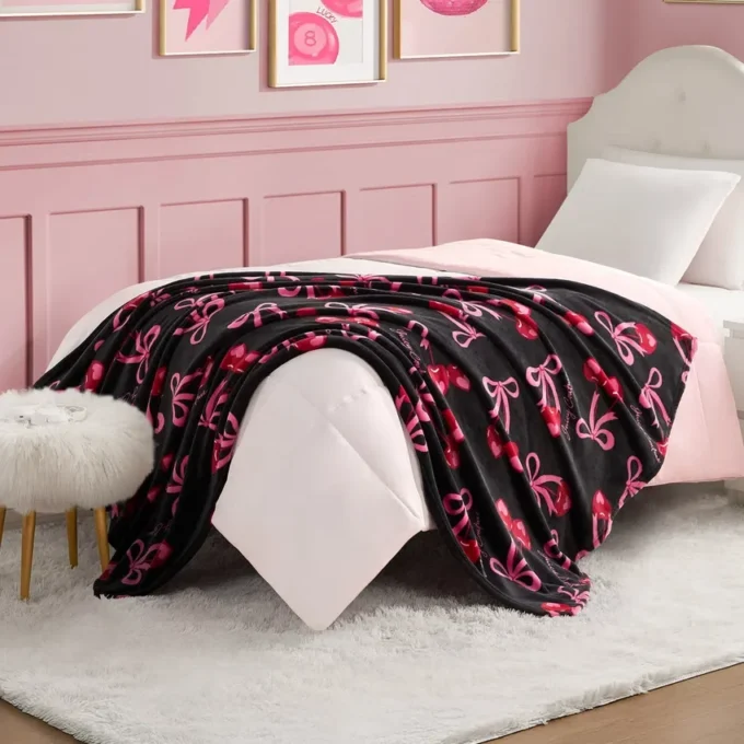 Söta körsbärsrosetter Plush-filtar