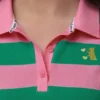 Striped broderad babypolo