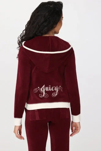 Sweetheart-huvtröja i Cotton Velour