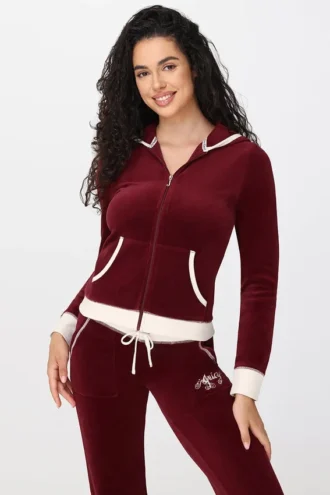 Sweetheart-huvtröja i Cotton Velour
