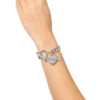 Toggle-armband med kristallhjärta