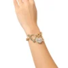 Toggle-armband med kristallhjärta