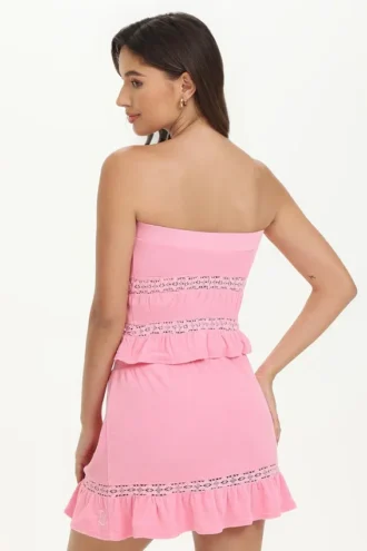 Towel Terry-modell med spetskant