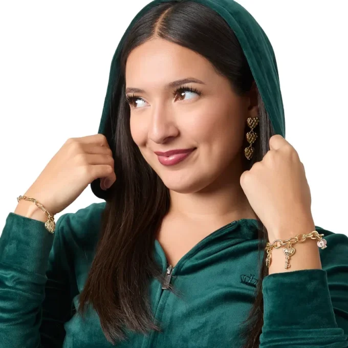 Trippelhjärtformade droppörhängen