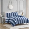 Denim Stripe vändbart täckeset